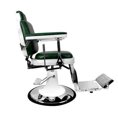 (DISCONTINUED) Barber Culture Excalibur Barber Chair Green