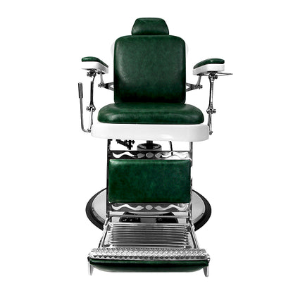 (DISCONTINUED) Barber Culture Excalibur Barber Chair Green