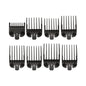 Hair Clipper Guard Attachment Guide Comb Set Black 8Pk