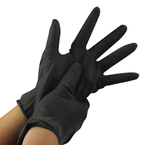Nitrile Ultra Soft Powder Free Black Gloves X-Small 100Pk