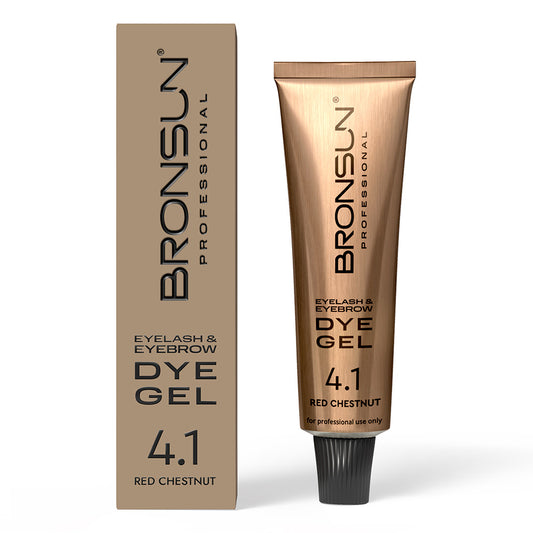 Bronsun Eyelash and Eye Brow Dye 15ml (Hybrid) Red Chestnut