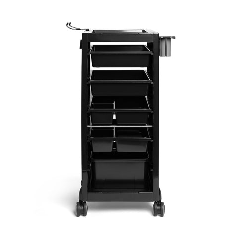 Beauty Supply Co. 5 Drawers Trolley Black