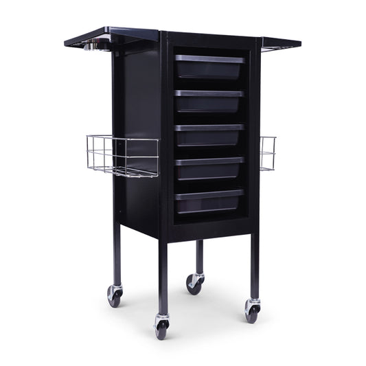 Beauty Supply Co. Deluxe Metal Trolley Black