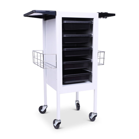 Beauty Supply Co. Deluxe Metal Trolley White