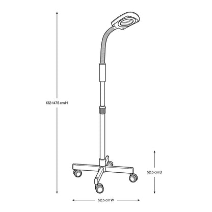 Beauty Supply Co. LED Magnifying Lamp & Stand White