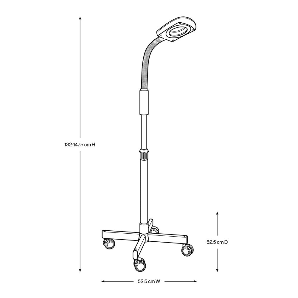 Beauty Supply Co. LED Magnifying Lamp & Stand White