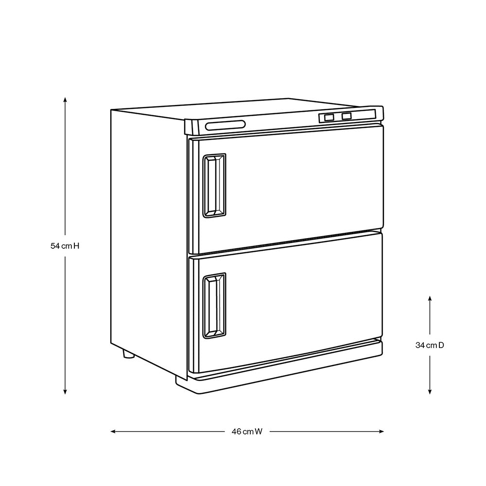 Beauty Supply Co. 32L Double UV Towel Warmer White