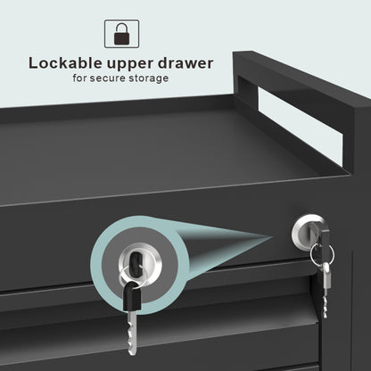 Beauty Supply Co. Studio 5-Drawer Salon Trolley Black