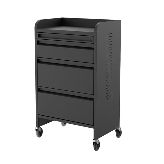 Beauty Supply Co. Atelier Wide 4-Drawer Salon Trolley Black