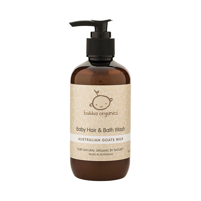 Bubba Organics Australian Goats Milk Hair &amp; Bath Wash 250ml