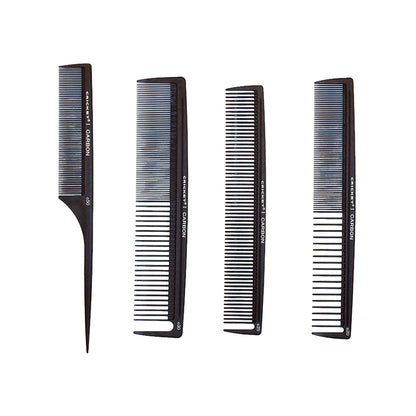 Cricket Carbon Comb Stylist 4pc Pack - 1 of each style