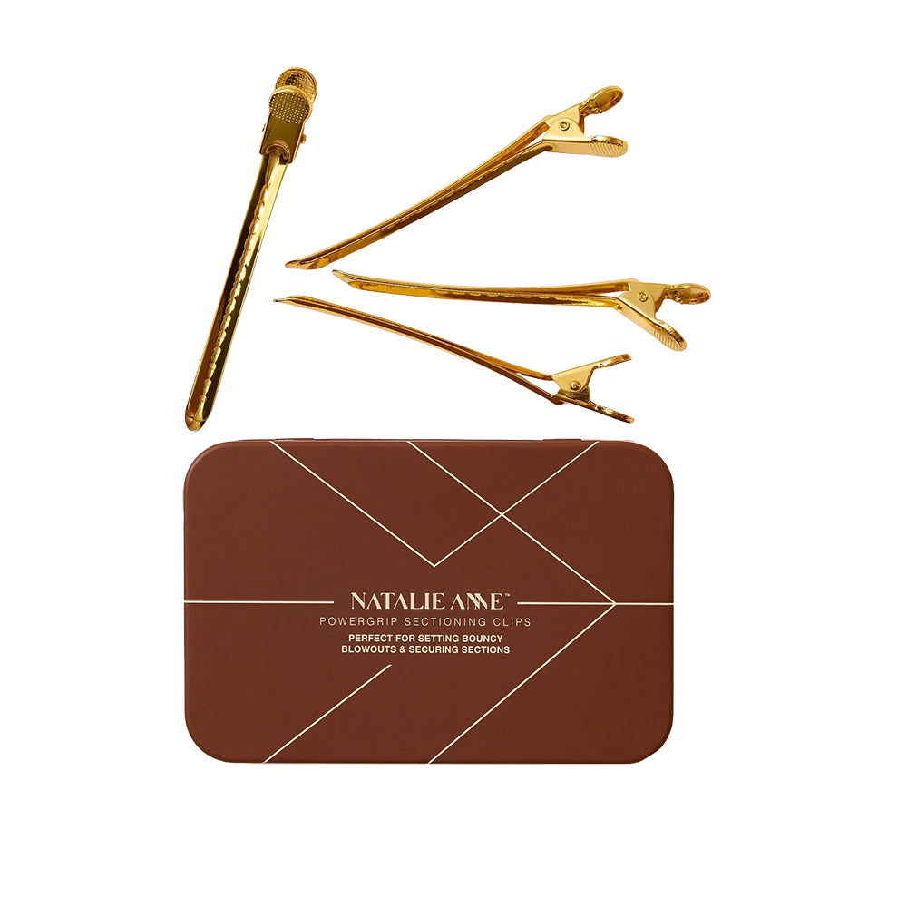 Natalie Anne PowerGrip Sectioning & Blowout Clips 15 Pack – Gold