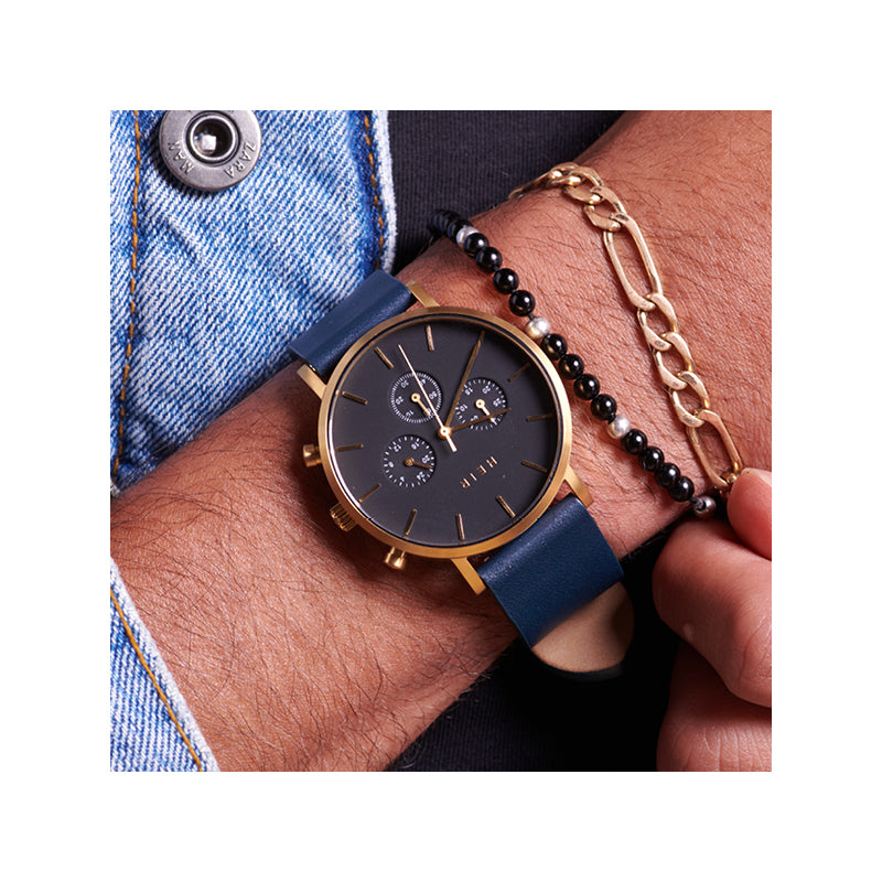 Heir Watches Chrono Noir Gold