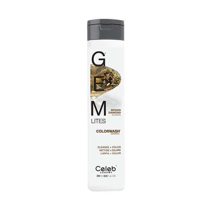 Celeb Luxury Gem Lites Colourwash Original Light Brown Diamond 244ml