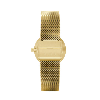 Heir Watches Classic Noir Mesh 28mm Gold