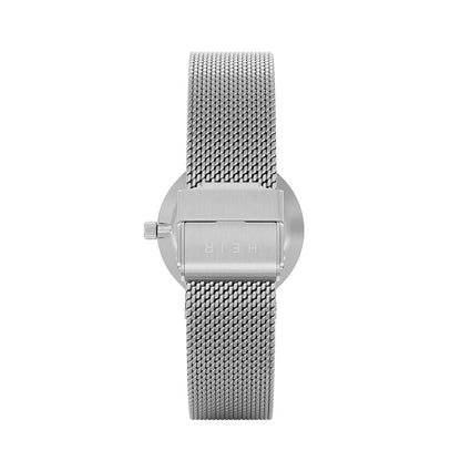 Heir Watches Classic Noir Mesh 28mm Silver