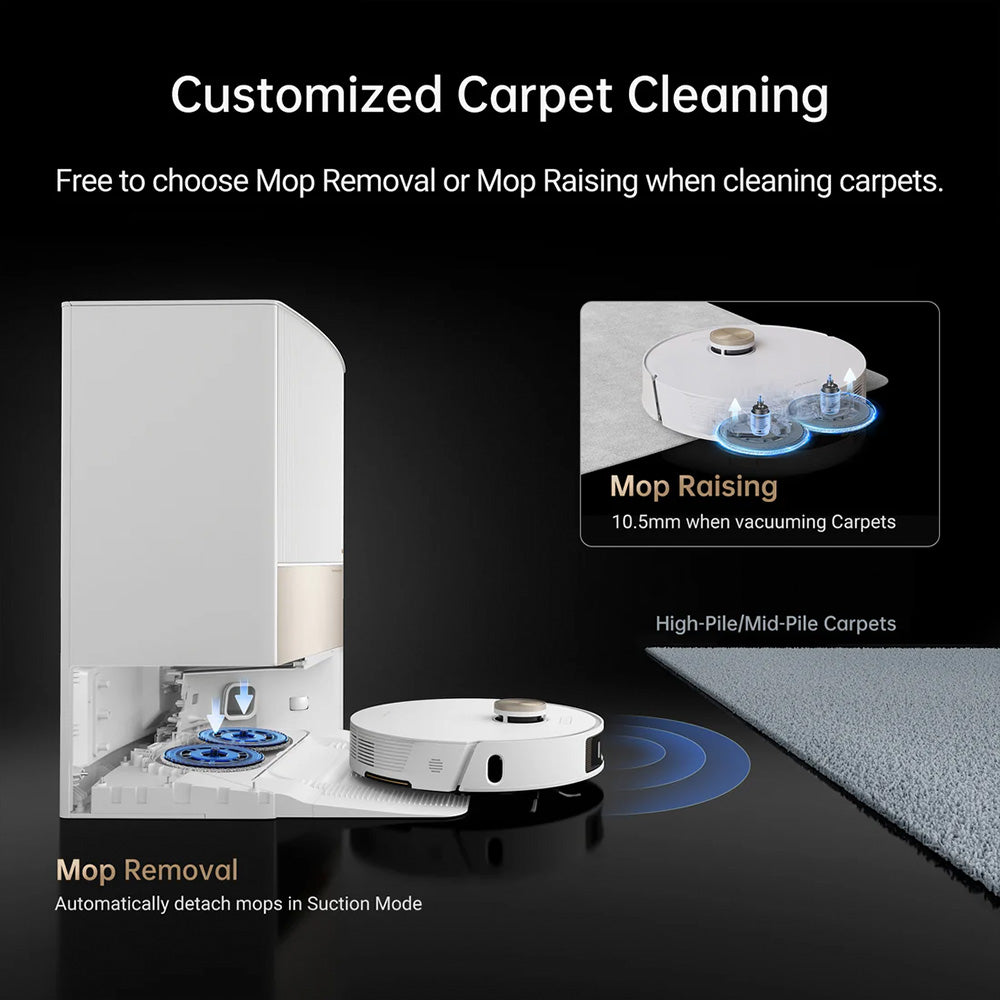 Dreame L20 Ultra Robot Vacuum and Mop Cleaner with Auto Mop Cleaning and Drying, Self-Refilling and Self-Emptying Base Station