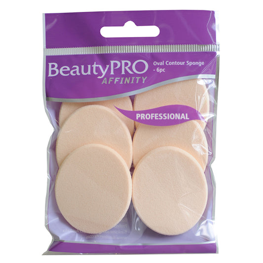 BeautyPRO Affinity Oval Contour Sponge 6pc