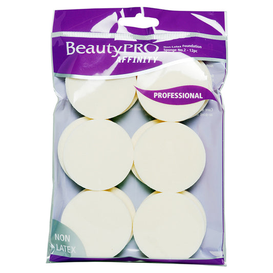 BeautyPRO Affinity Medium Round Thick Sponge 12pc