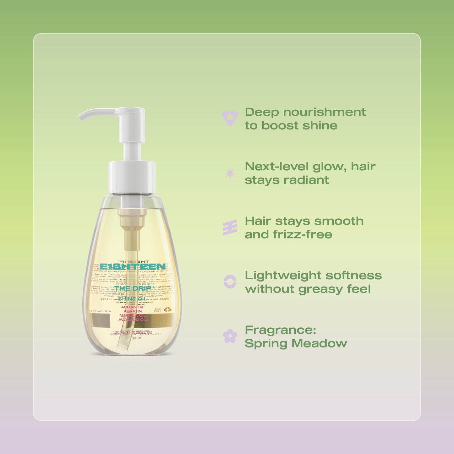 E18HTEEN The Drip Shine Oil 100ml