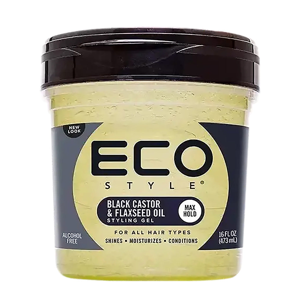 Eco Style Black Castor & Flaxseed Oil Styling Gel 454g