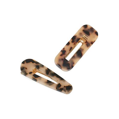 Evalina Partners In Crime Hair Clips Duo Pack Tortoise
