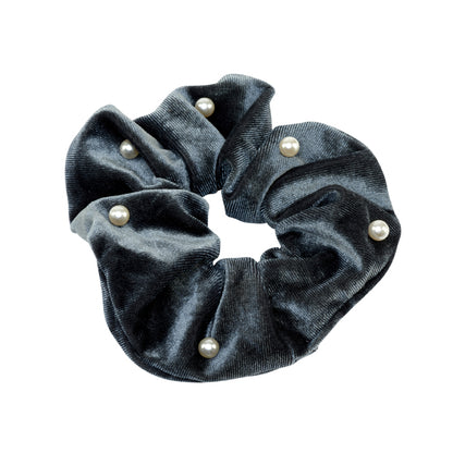 Evalina Velvet Pearl Scrunchie Trio Pack