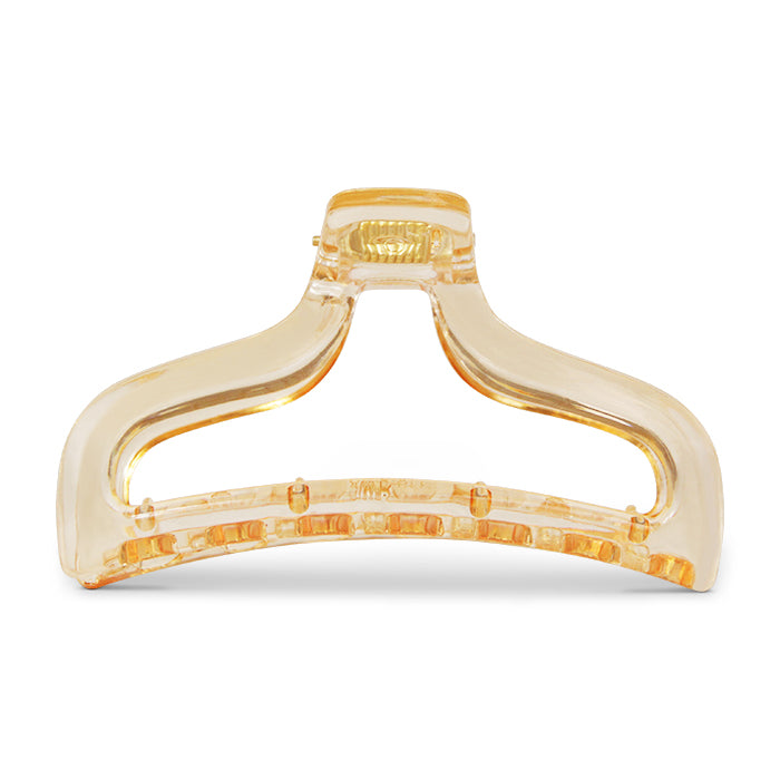 Evalina Totally Transparent Hair Claw Clip Honey