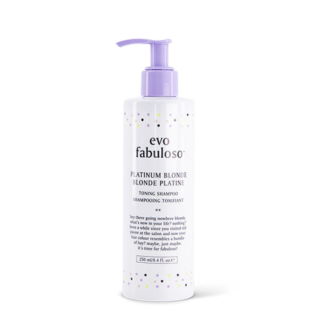 Evo Fab Pro Platinum Blonde Toning Shampoo 250ml