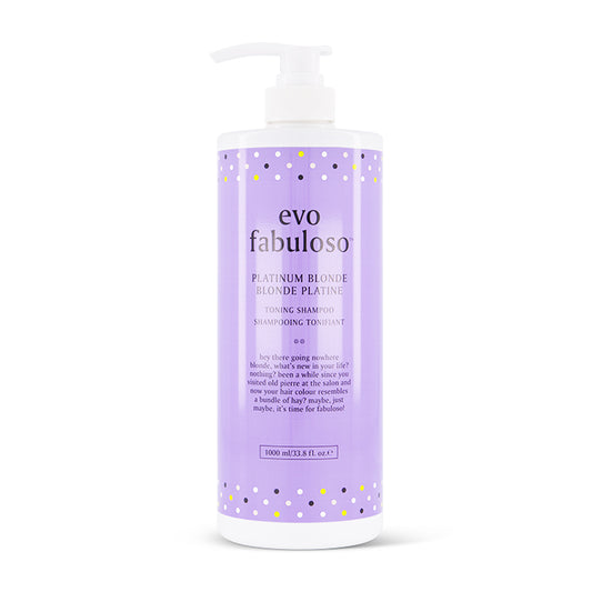 Evo Platinum Blonde Toning Shampoo 1L