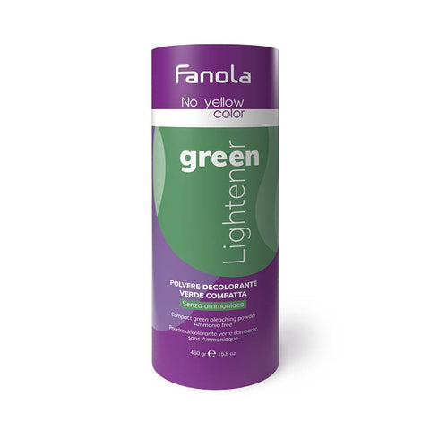 Fanola No Yellow Compact Green Bleach Powder Ammonia Free 450g