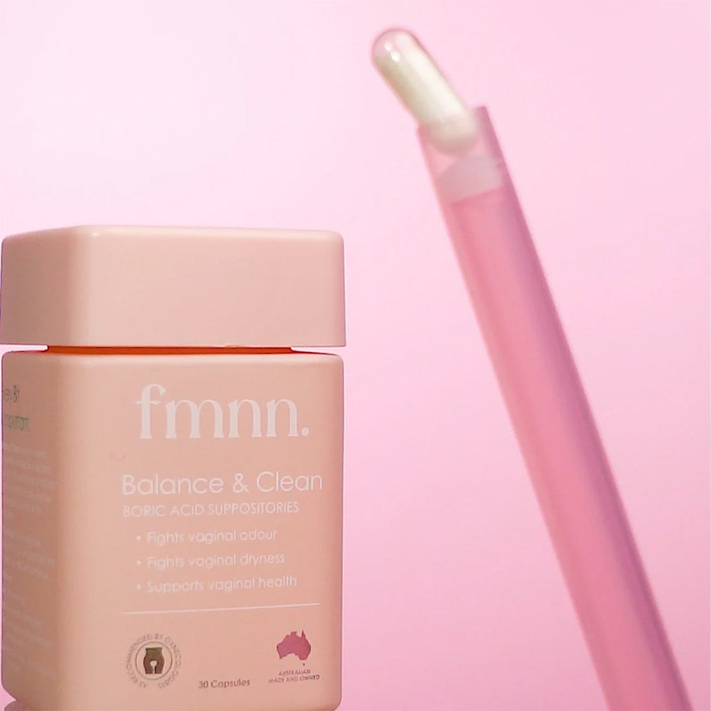 FMNN Balance & Clean- Boric Acid Suppositories 30 Capsules