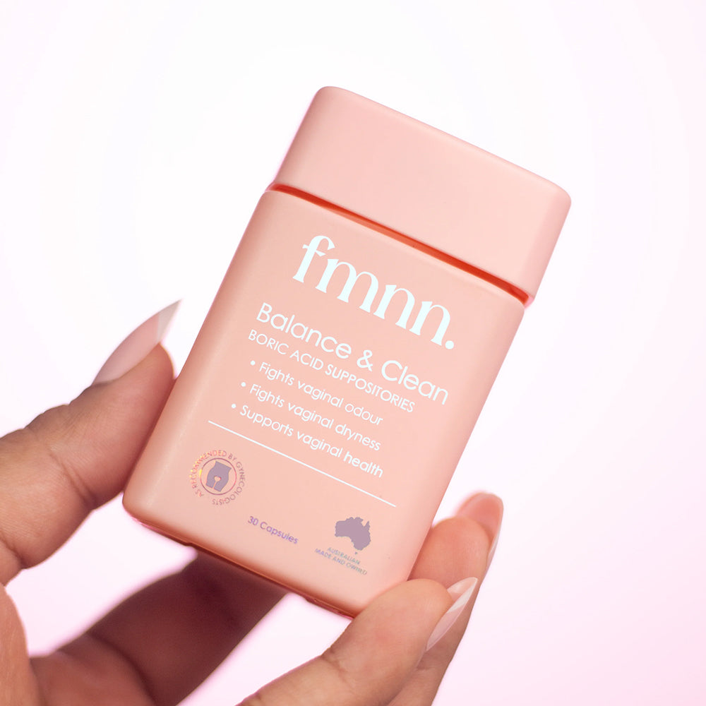 FMNN Balance & Clean- Boric Acid Suppositories 30 Capsules