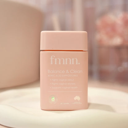 FMNN Balance & Clean- Boric Acid Suppositories 30 Capsules