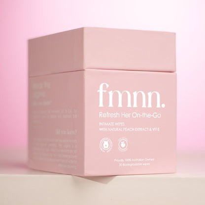FMNN Refresh Her On-The-Go Intimate Wipes 20Pk