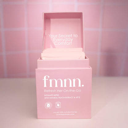 FMNN Refresh Her On-The-Go Intimate Wipes 20Pk
