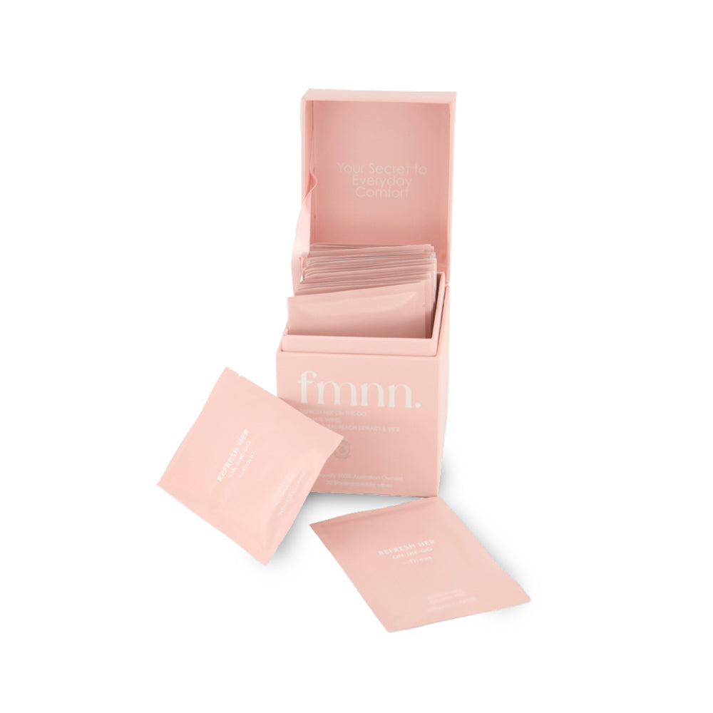 FMNN Refresh Her On-The-Go Intimate Wipes 20Pk