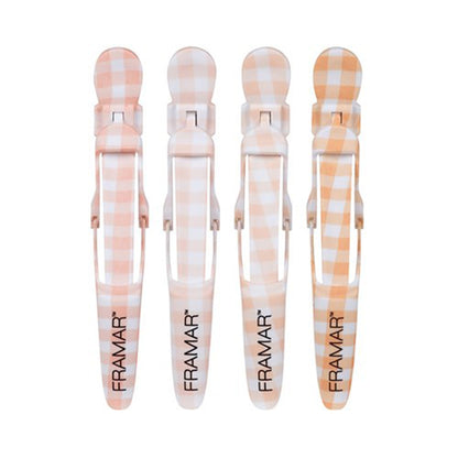Framar Peach Please Gator Grip Clips 4 Pack