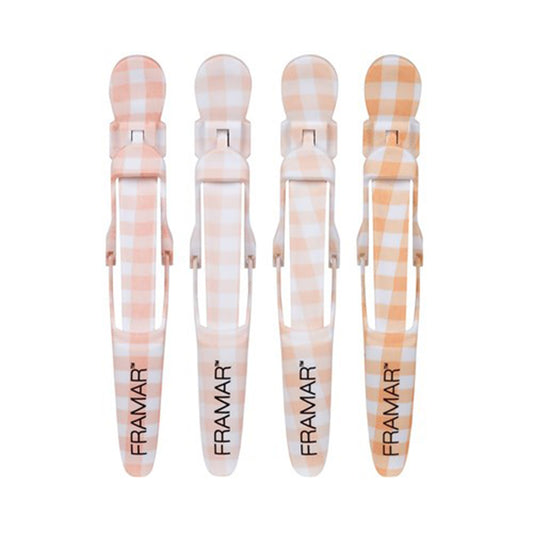 Framar Peach Please Gator Grip Clips 4 Pack