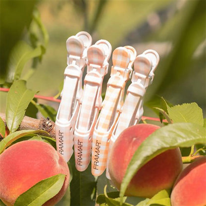 Framar Peach Please Gator Grip Clips 4 Pack