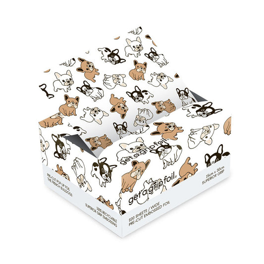 Get a Grip Foil - Pre-Cut Pop Up Foil Wide 500 Sheets - The French Bulldogs