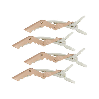 Crocodile Clips Champagne 4Pk