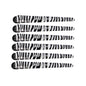 Zebra Print Sectioning Clips 6Pk