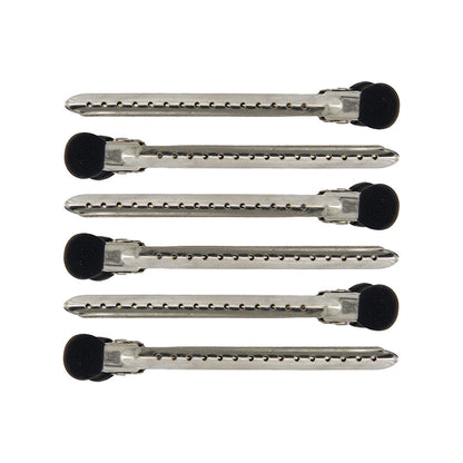 Duckbill Long Clips Silver 6Pk