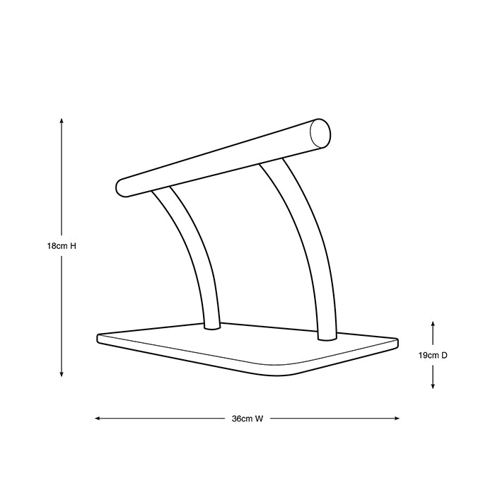 Glammar Kara Single Bar Footrest