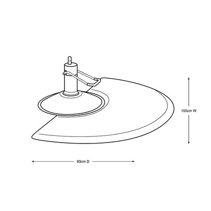 Glammar Anti Fatigue Mat Round Black