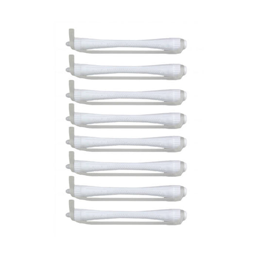 Glammar Silicone Perm Rods White 6mm 8Pk