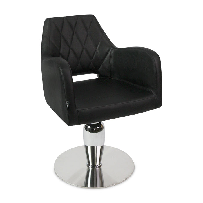 (DISCONTINUED) Glammar Amanda Salon Chair Black