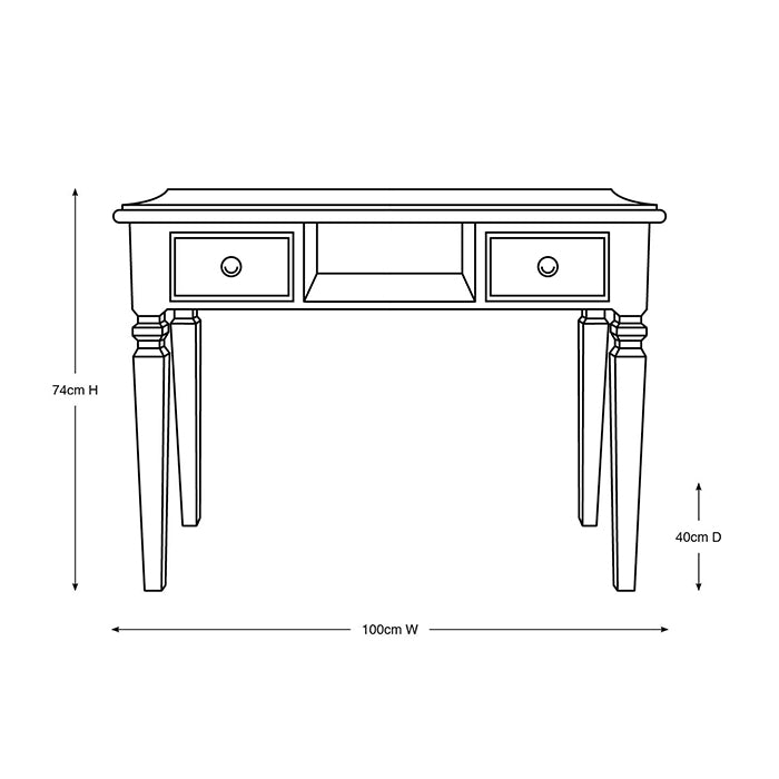 Glammar Marykay Penelope Manicure Table White