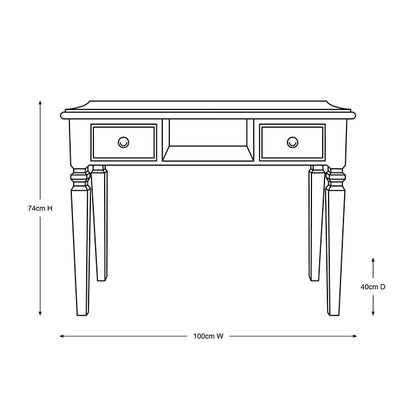 Glammar Marykay Penelope Manicure Table White